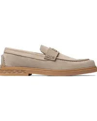 Jimmy Choo Josh Driver Penny-Loafer aus Wildleder Nude