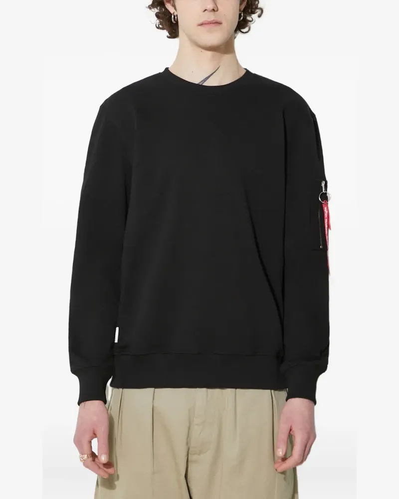 Alpha Industries USN Blood Chit Sweatshirt - Schwarz Schwarz