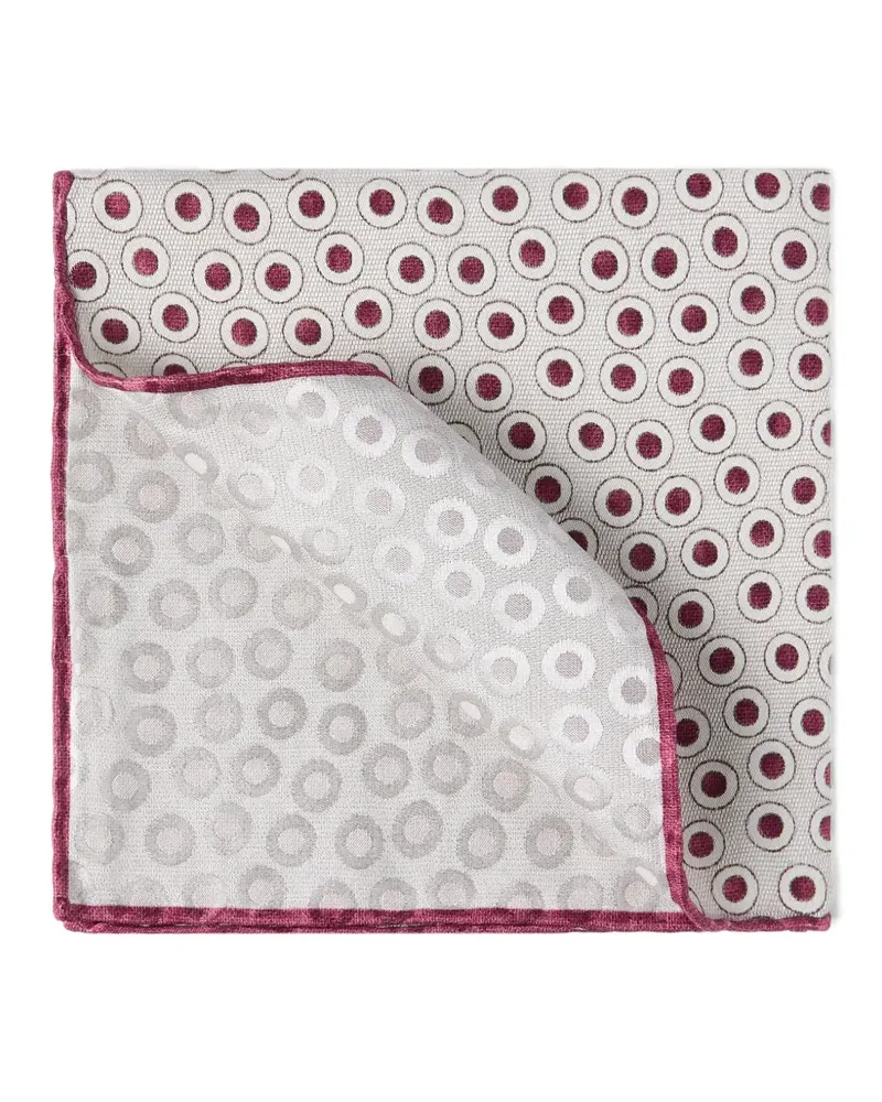 Brunello Cucinelli Einstecktuch aus Seide mit Polka Dots - Nude Nude