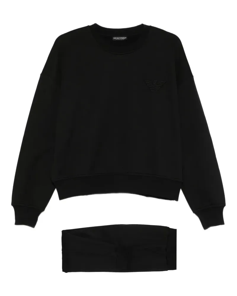 Emporio Armani crew-neck sweatshirt - Schwarz Schwarz