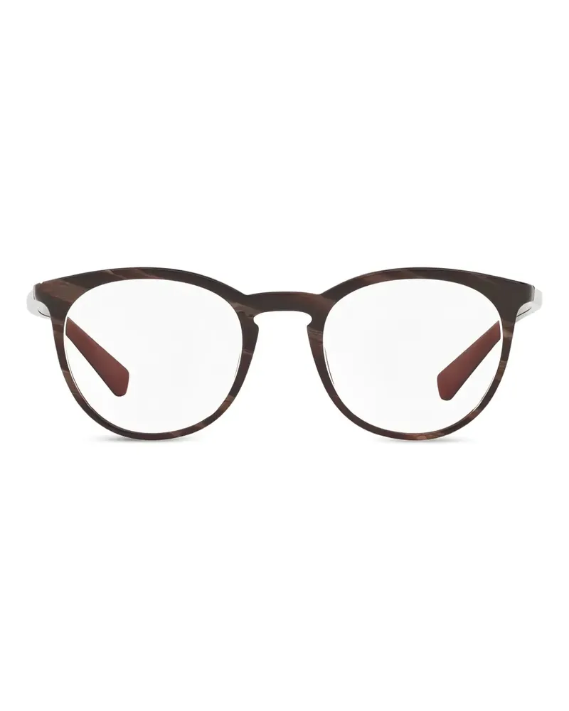 Dolce & Gabbana Gestreifte Brille - Braun Braun