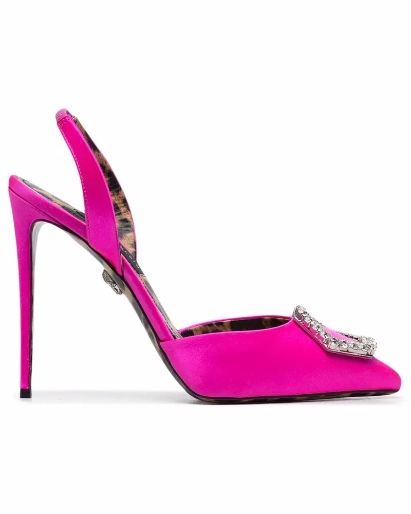 Philipp Plein Hohe Crystal Hexagon Pumps - Rosa Rosa
