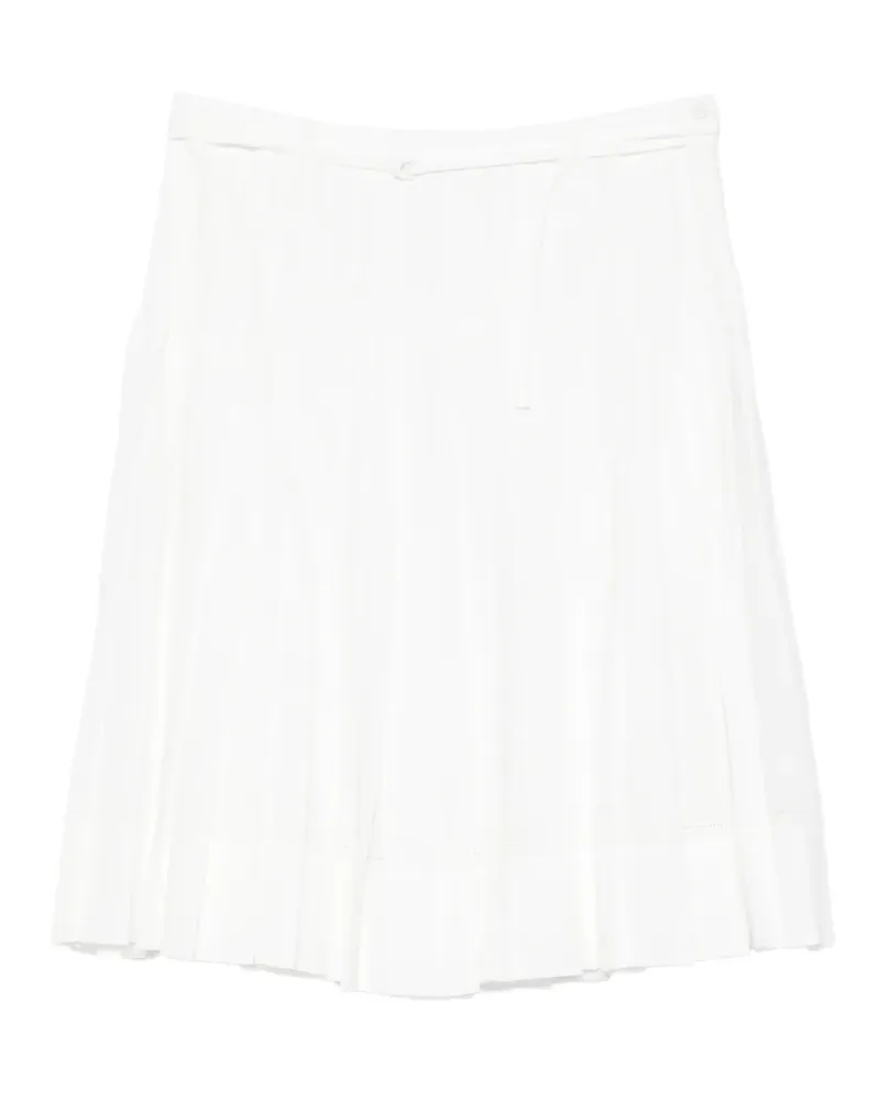 LOW CLASSIC pleated midi skirt - Weiß Weiß