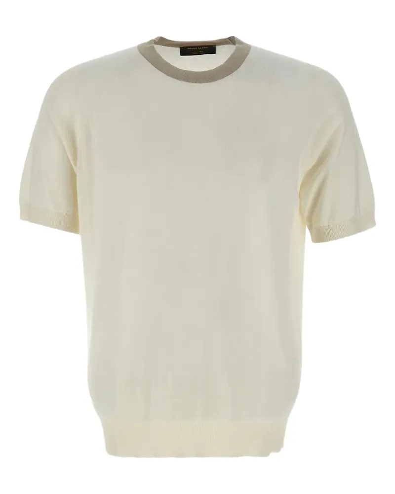 Gran Sasso T-Shirt aus Bio-Baumwolle - Nude Nude