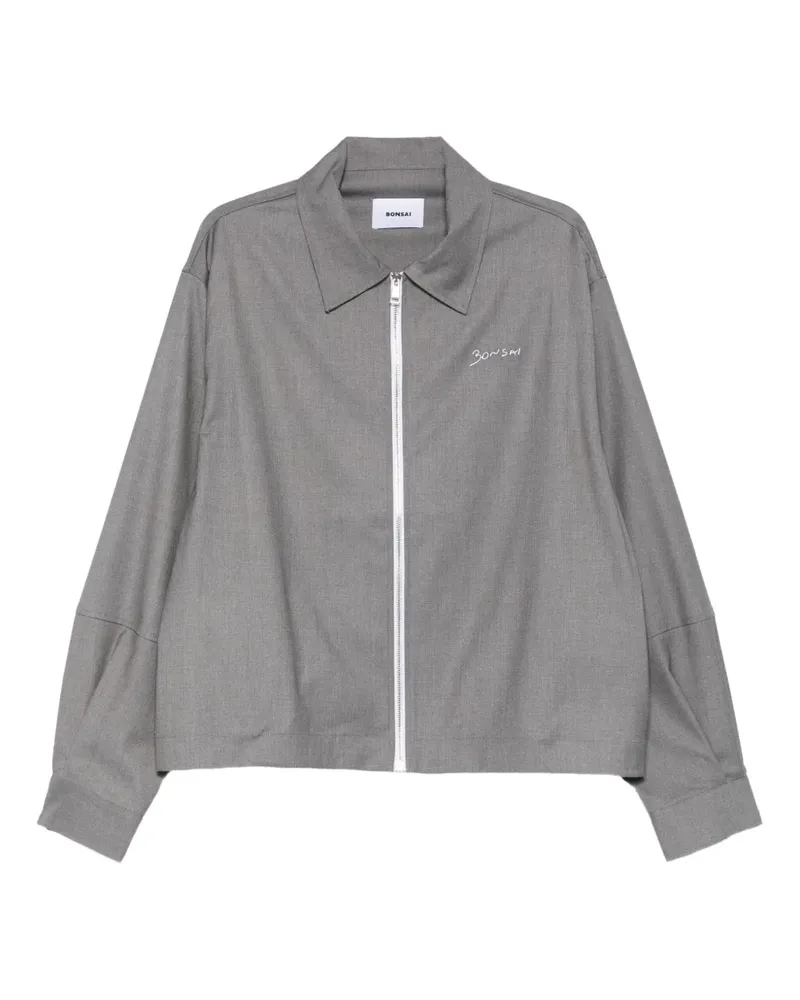 BONSAI Jacke mit Logo-Stickerei - Grau Grau