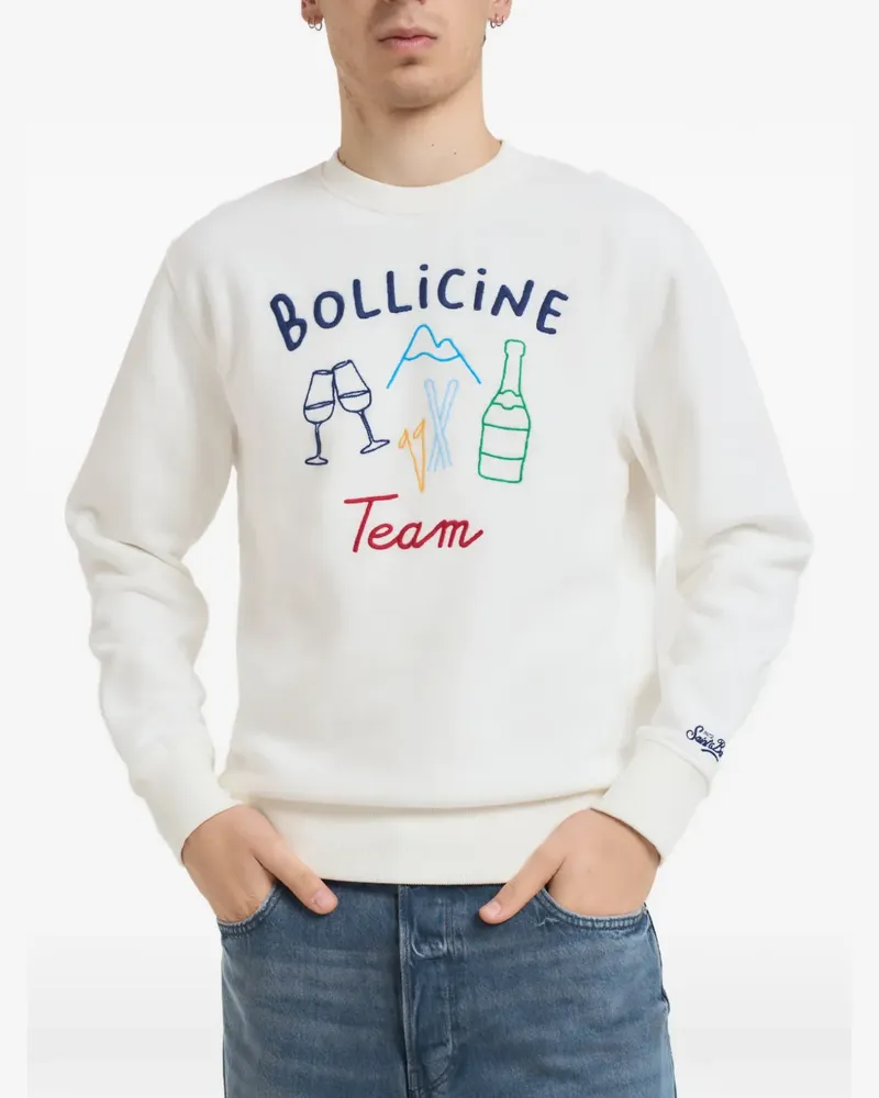 MC2 Saint Barth Bestickter Pullover - Weiß Weiß