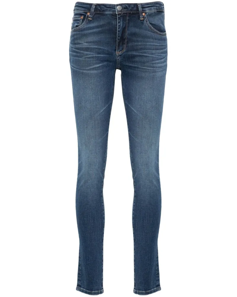 Adriano Goldschmied Tief sitzende Skinny-Jeans - Blau Blau