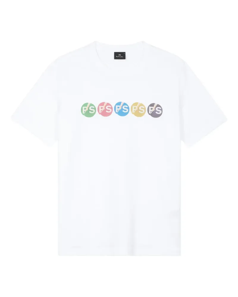 Paul Smith T-Shirt mit Logo-Print - Weiß Weiß