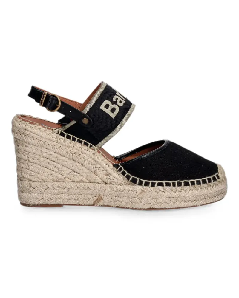 Barbour Lyndhurst Espadrilles mit Logo-Print - Schwarz Schwarz