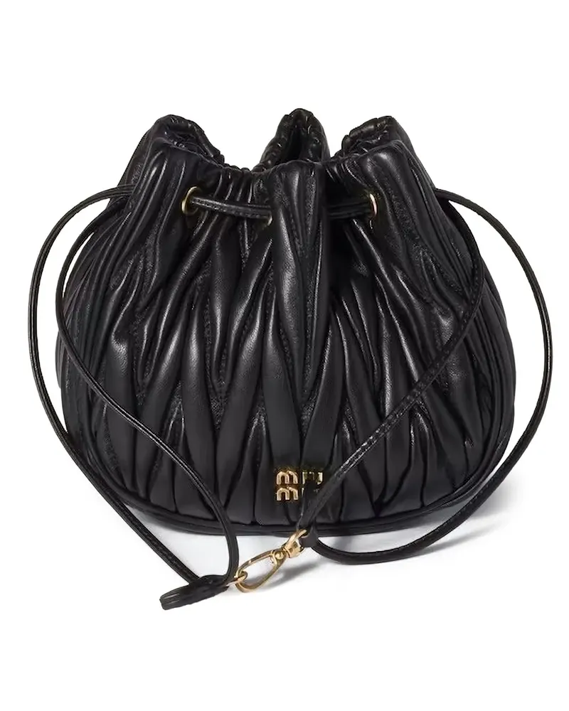 Miu Miu Clutch mit Matelassé-Motiv - Schwarz Schwarz