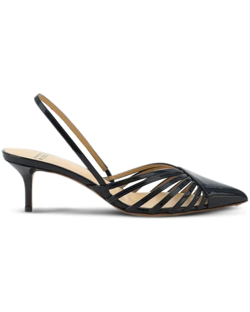 Francesco Russo Slingback-Pumps - Schwarz Schwarz