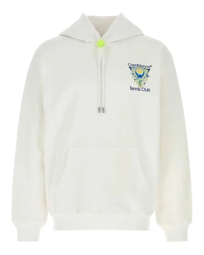 Casablanca Paris tennis club hoodie - Weiß Weiß