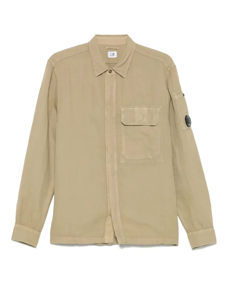 C.P. Company Hemdjacke aus Twill - Grün Grün