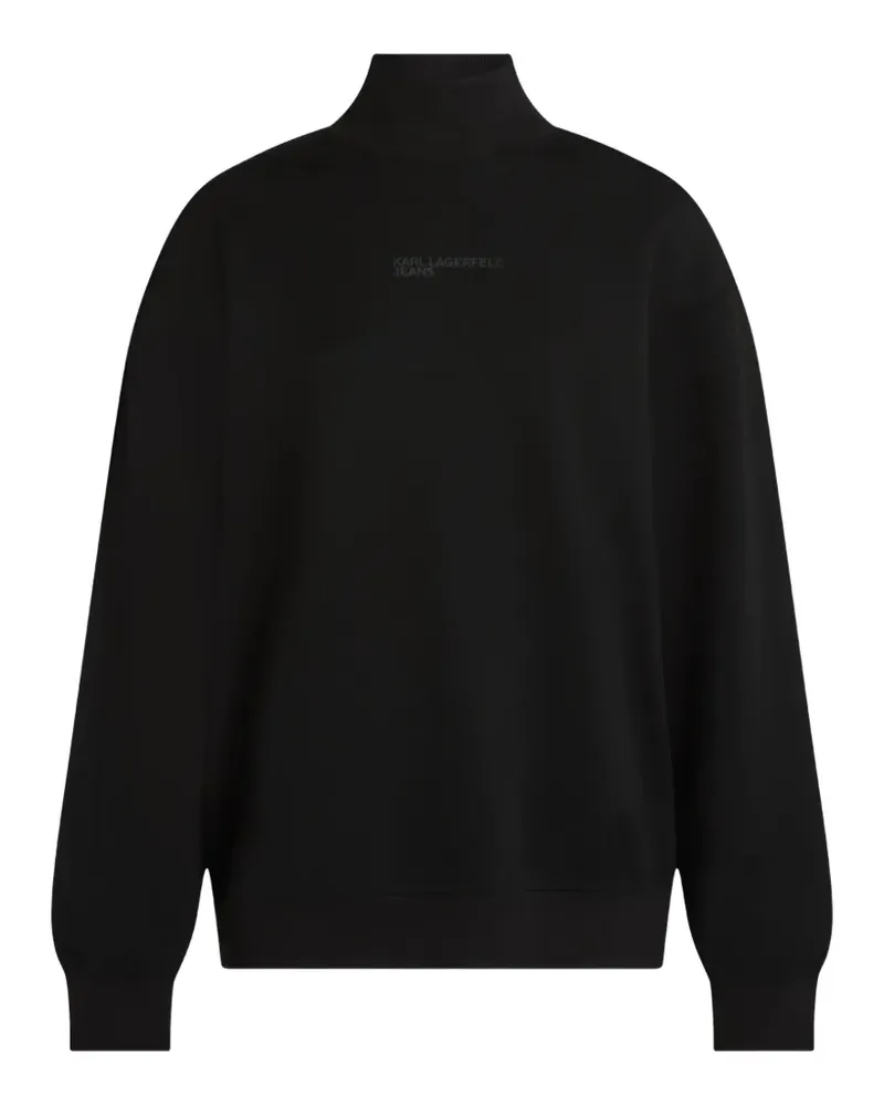 Karl Lagerfeld Sweatshirt mit Cut-Out - Schwarz Schwarz