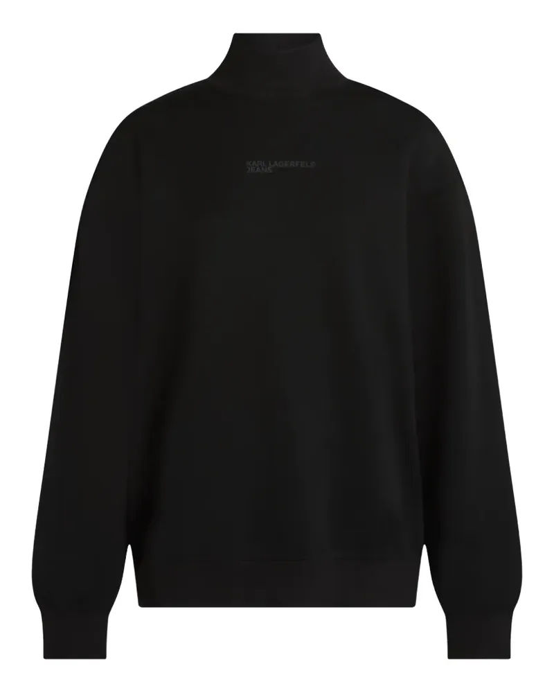 Karl Lagerfeld Sweatshirt mit Cut-Out - Schwarz Schwarz
