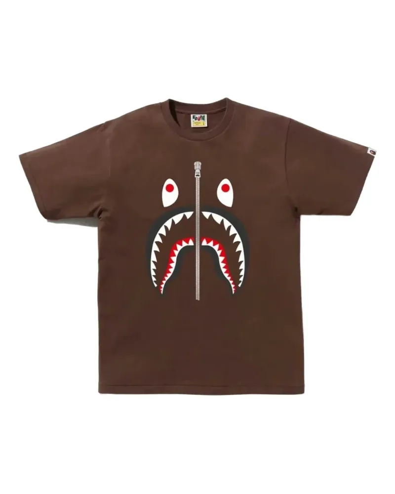 BAPE Shark cotton T-shirt - Braun Braun