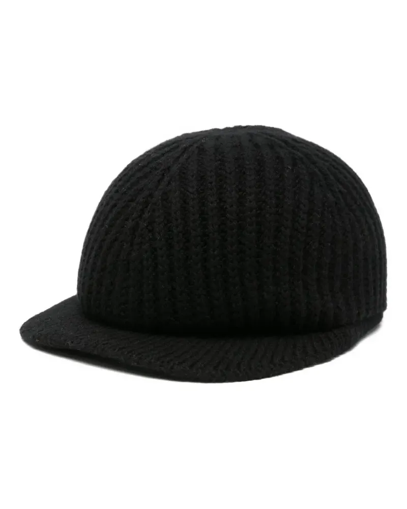 MRZ kintted wool baseball cap - Schwarz Schwarz