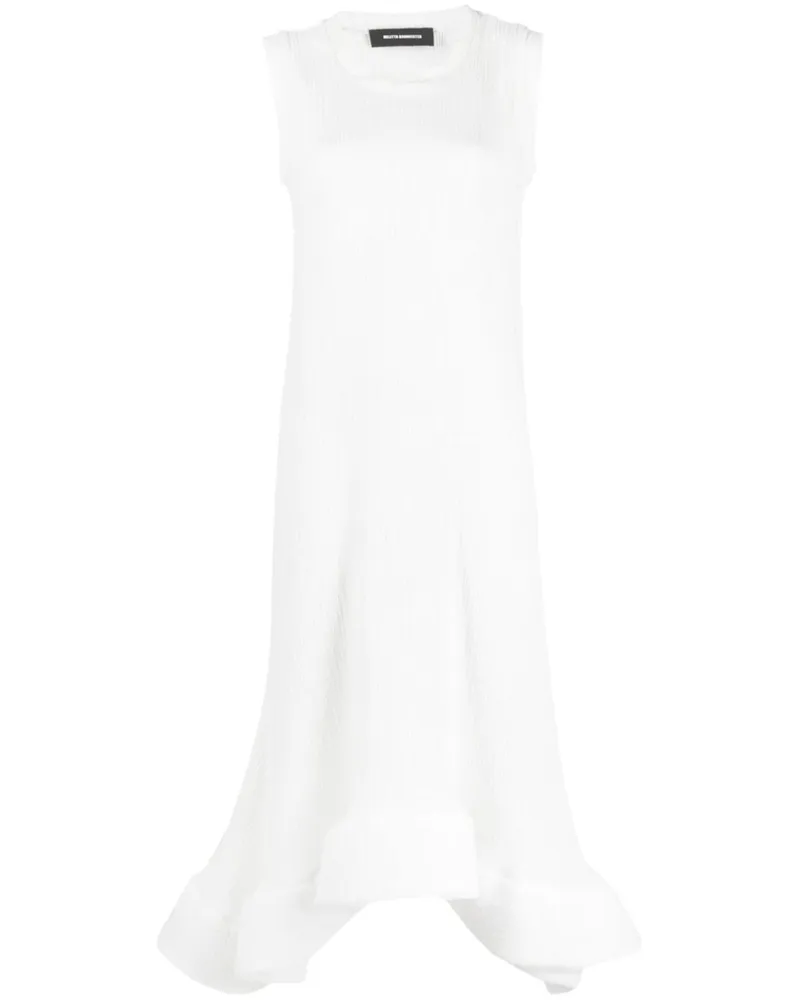Melitta Baumeister Midikleid mit Volants - Weiß Weiß