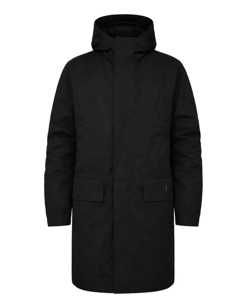 Dolce & Gabbana Kapuzenjacke mit Logo-Schild - Schwarz Schwarz