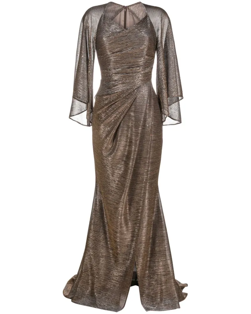Talbot Runhof Drapiertes Abendkleid - Gold Gold