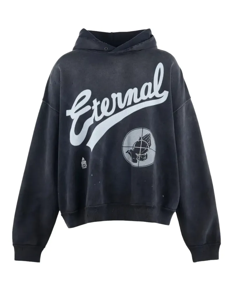 SAINT MXXXXXX Eternal graphic-print hoodie - Schwarz Schwarz