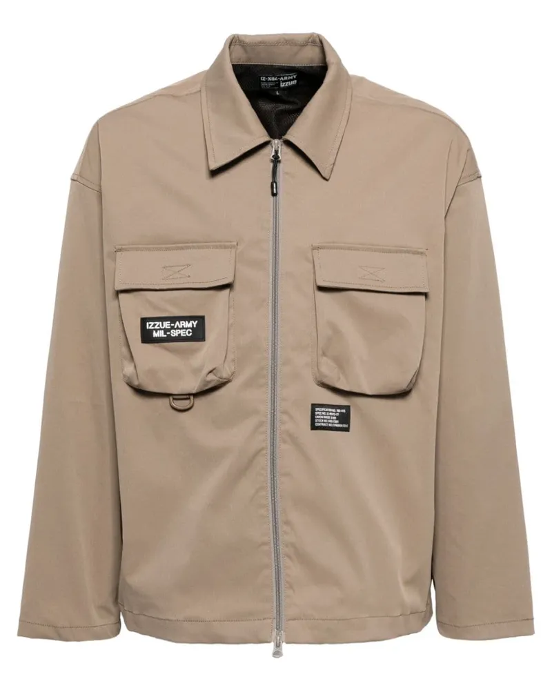 Izzue Jacke mit Reißverschluss - Braun Braun