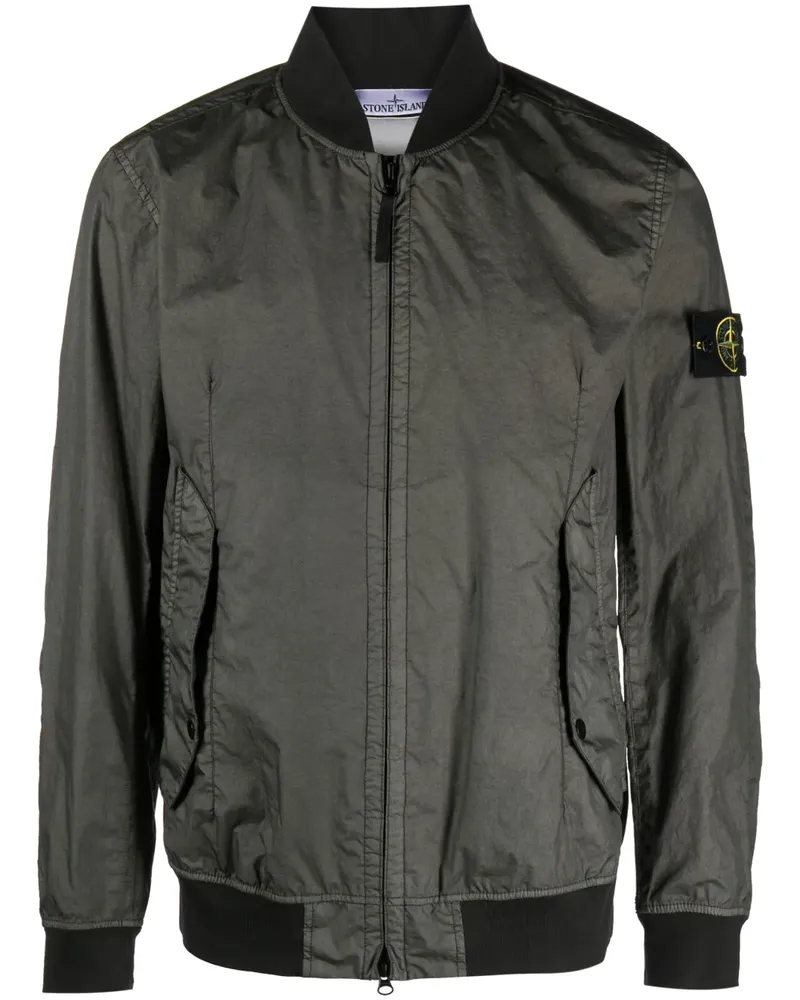 Stone Island Crinkle Reps Bomberjacke - Grün Grün
