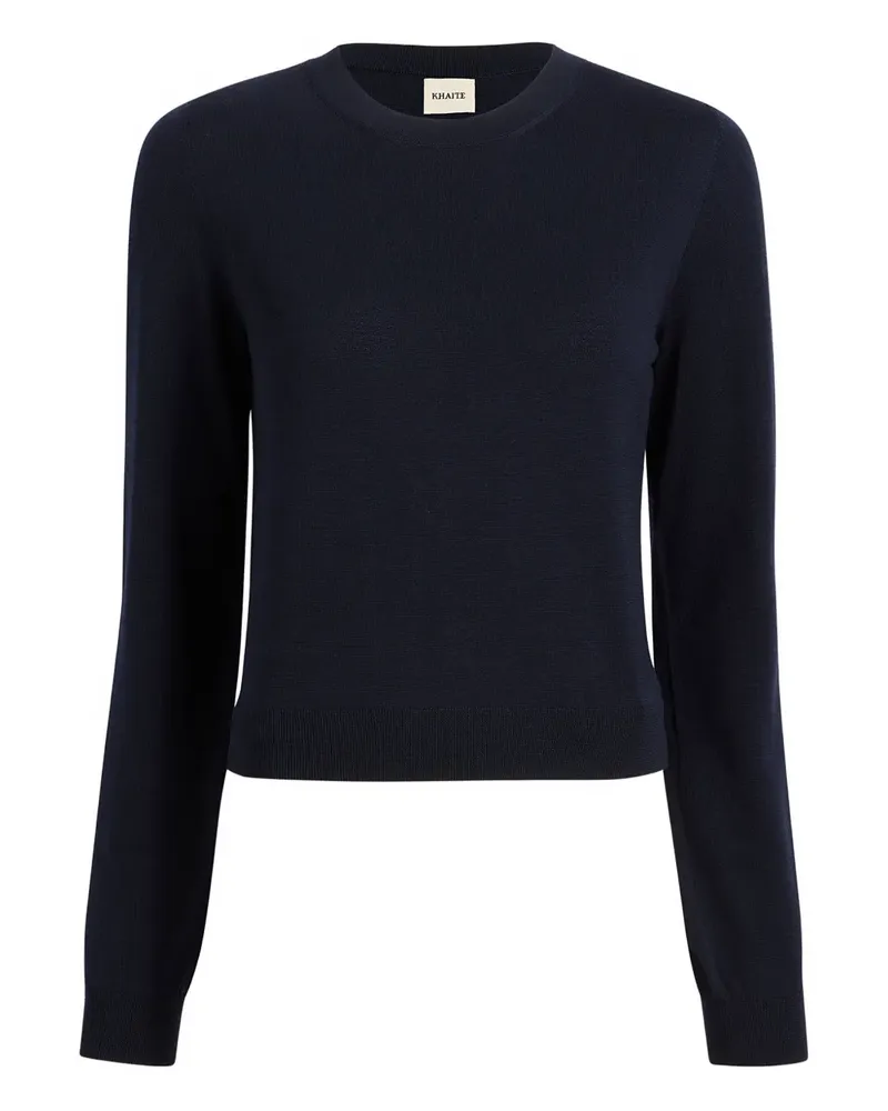 KHAITE Klassischer Kaschmirpullover - Blau Blau