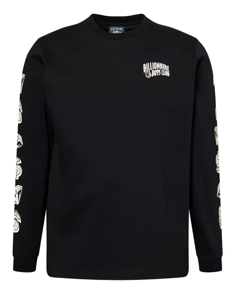 Billionaire Boys Club Langarmshirt mit grafischem Print - Schwarz Schwarz