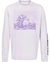 1017 ALYX 9SM Langarmshirt mit grafischem Print Violett