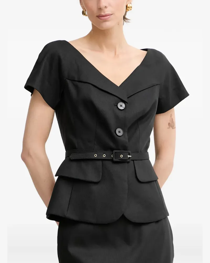 Luisa Spagnoli Varoma Bluse - Schwarz Schwarz