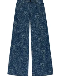 Rag & Bone Jeans mit Paisley-Print Blau