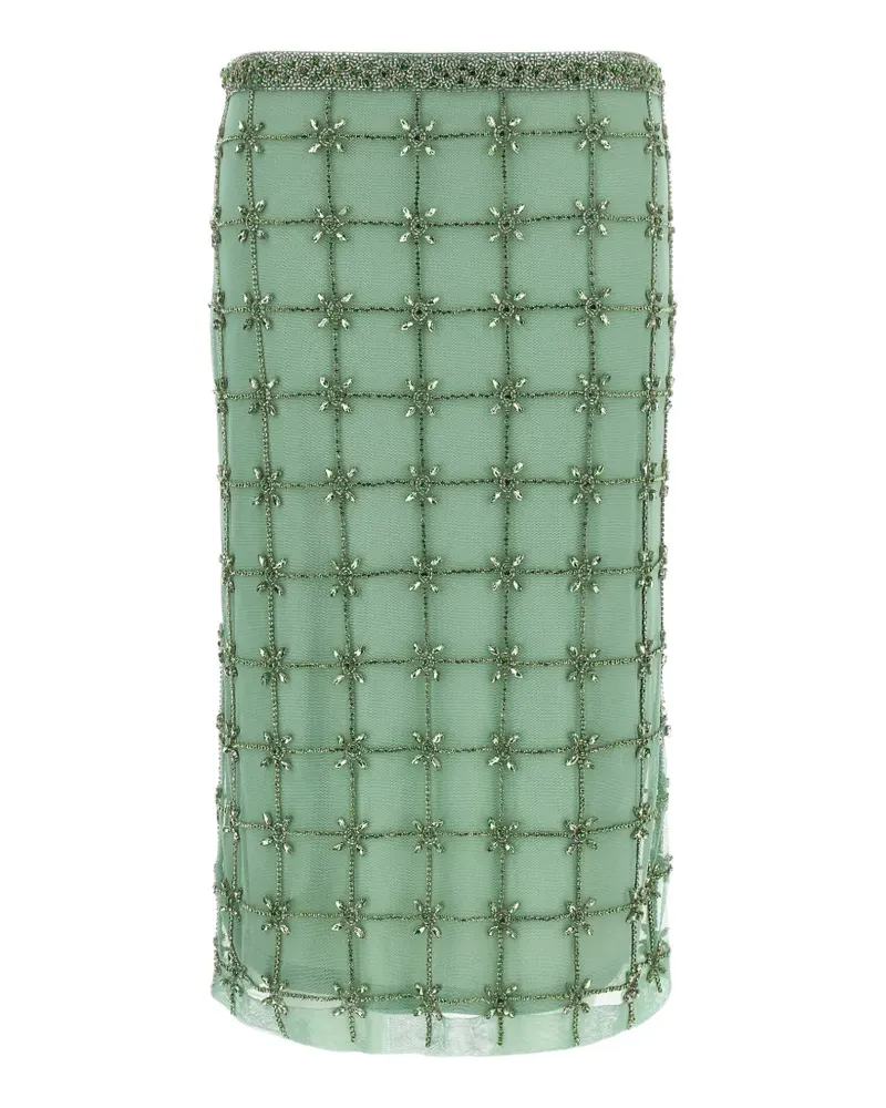 Pinko Midirock mit Kristallen - Grün Grün