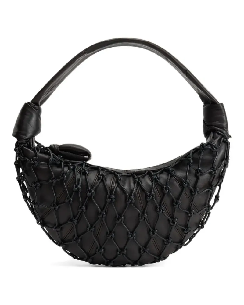 Christophe Lemaire Fortune Croissant Schultertasche mit Knotendetail - Braun Braun