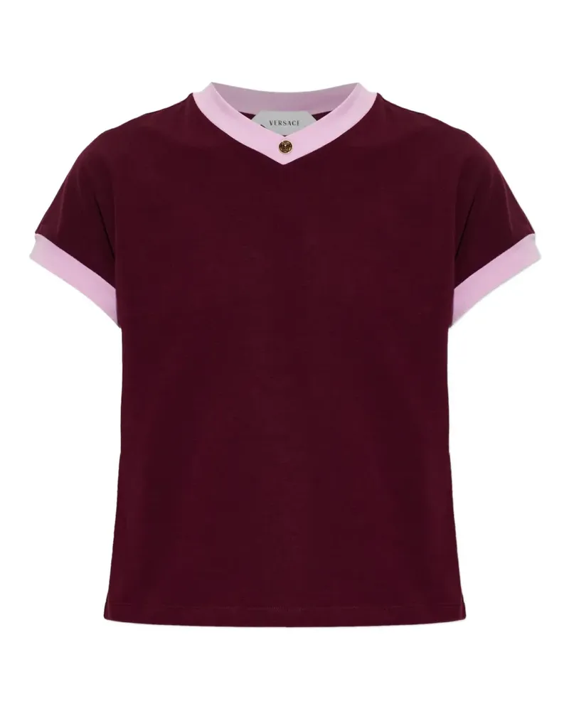 Versace stretch cotton-jersey T-shirt - Violett Violett