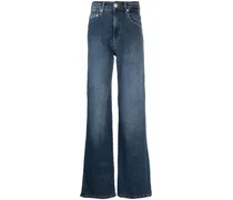 Gerade Jeans mit Sternstickerei