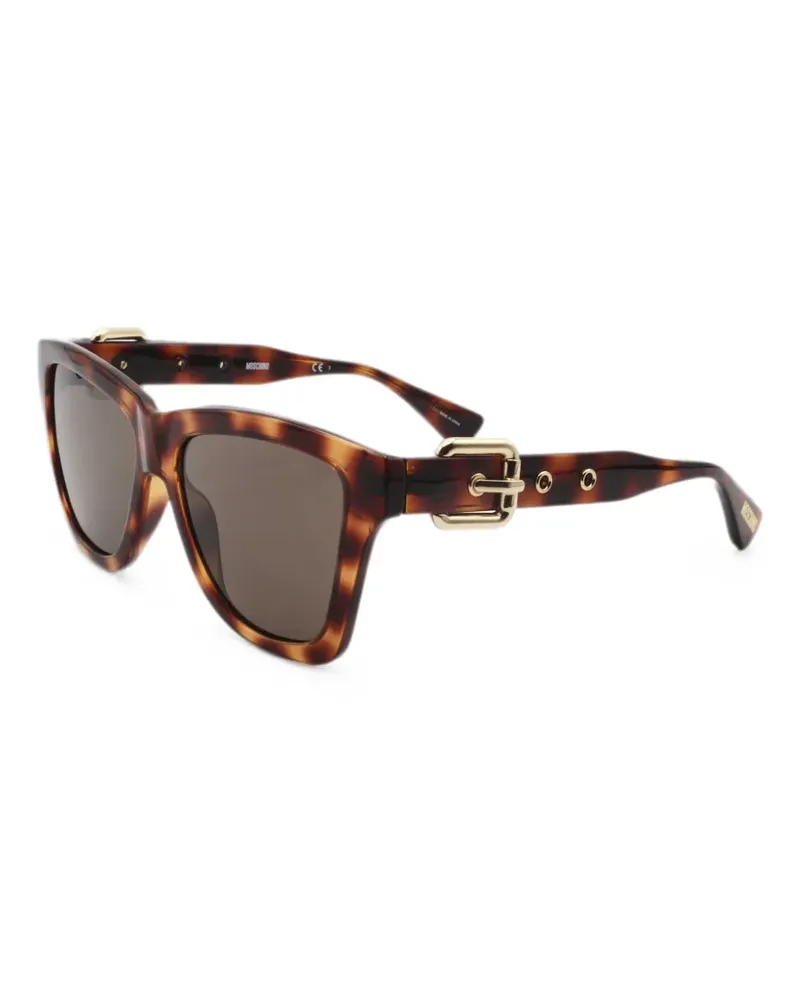 Moschino Sonnenbrille in Schildpattoptik - Braun Braun