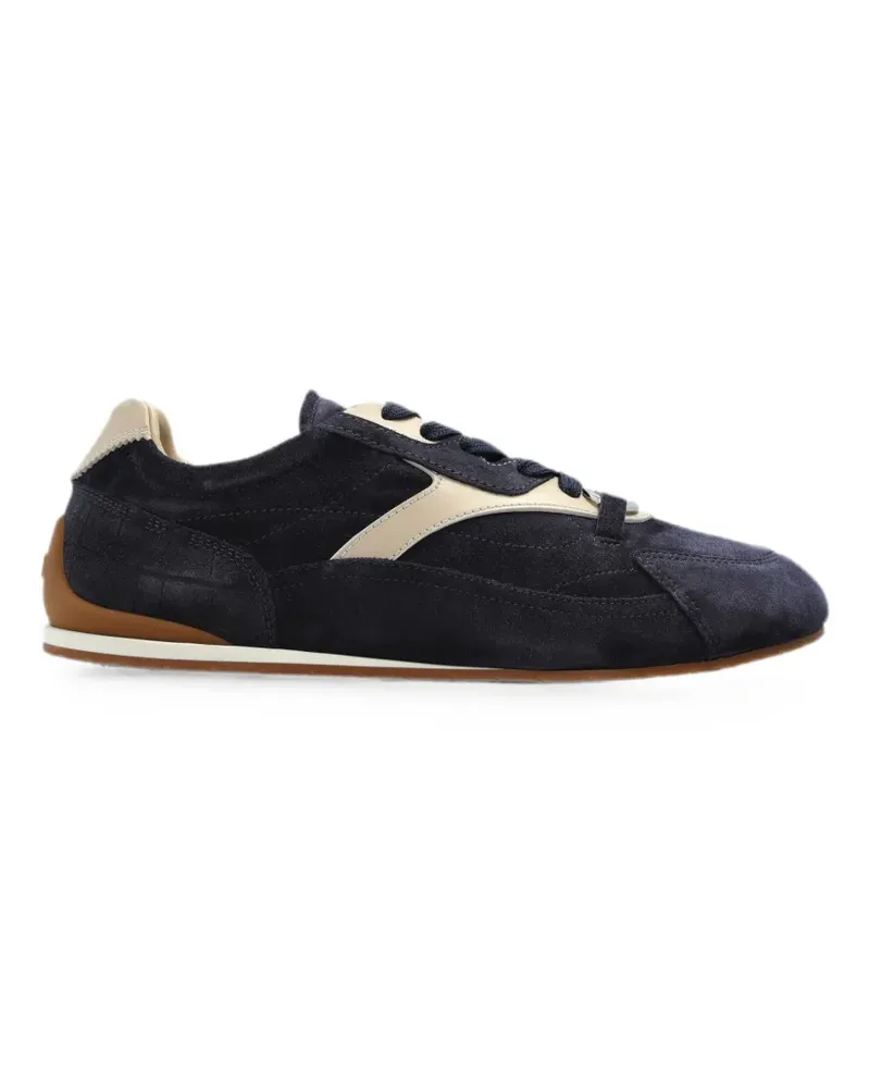 Ferragamo Gancini Sneakers mit Wildledereinsätzen - Blau Blau