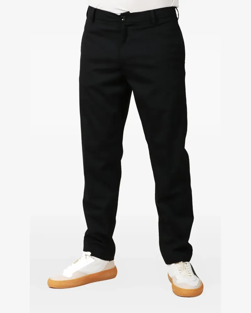 OFFICINA 36 Geknöpfte Hose - Schwarz Schwarz