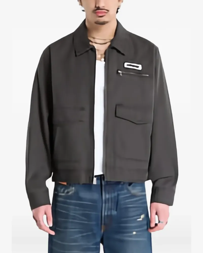 Obey Walter patch denim jacket - Grau Grau