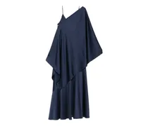 Calante asymmetric draped dress - Blau