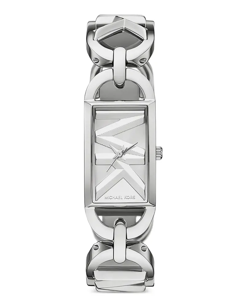 Michael Kors Silver Rectangle 22mm watch - Silber Silber