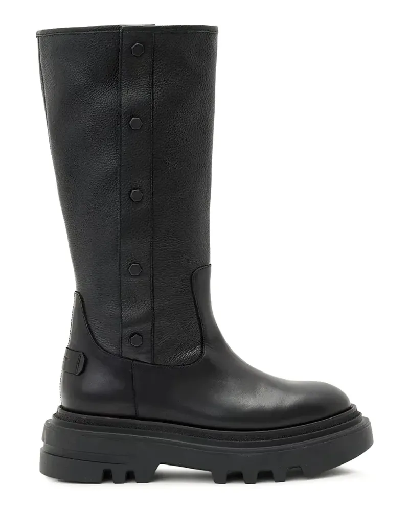 AllSaints Stiefel mit Nieten - Schwarz Schwarz