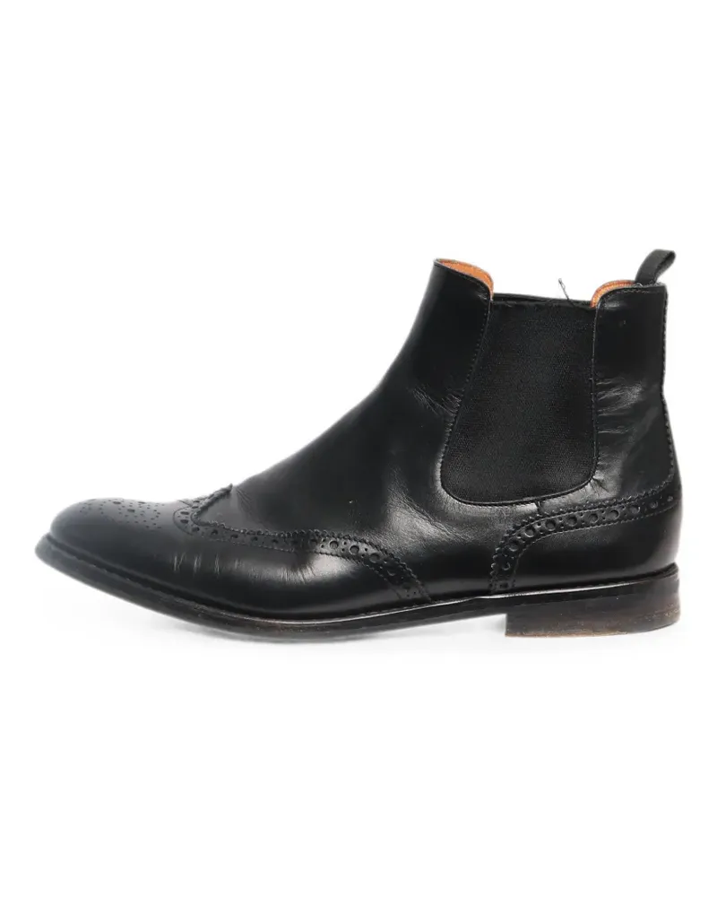 Church's perforated-detail ankle boots - Schwarz Schwarz