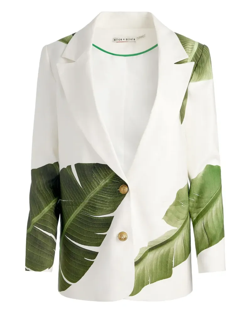 Alice + Olivia Elna Blazer - Weiß Weiß
