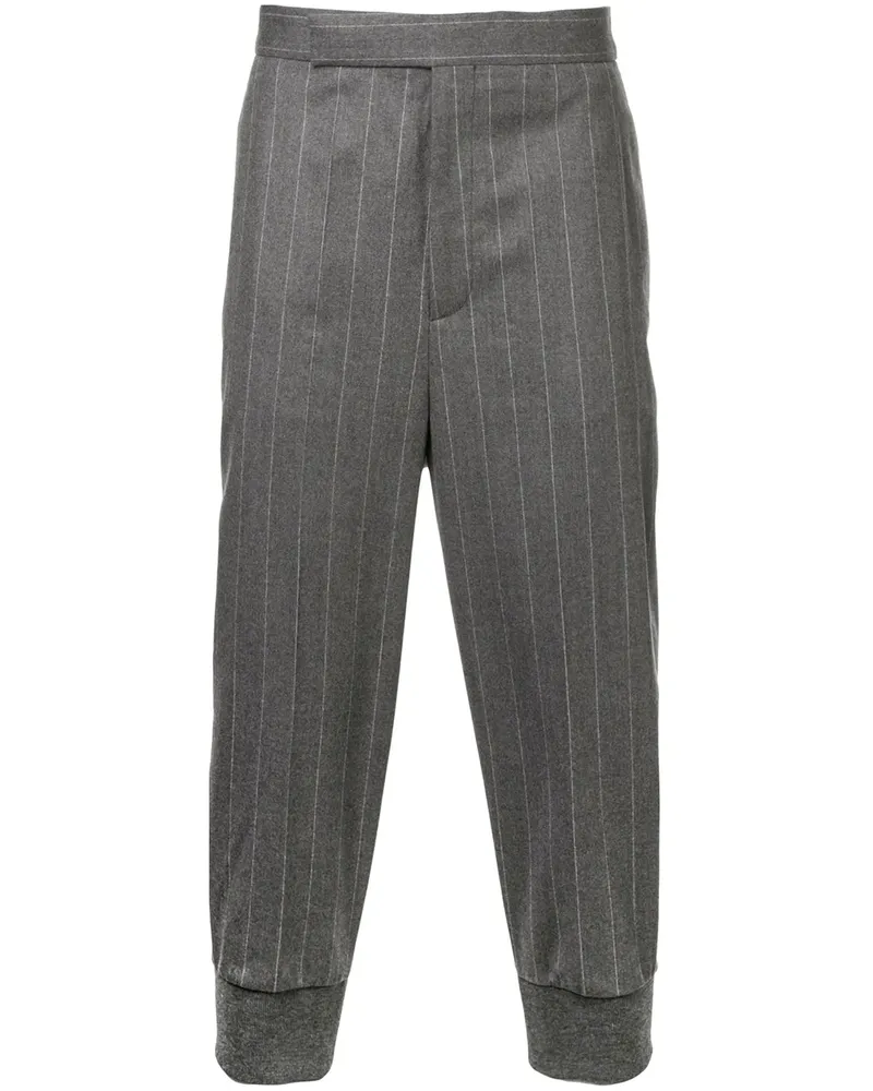 Neil Barrett Gestreifte Cropped-Hose mit Bündchen - 548 548