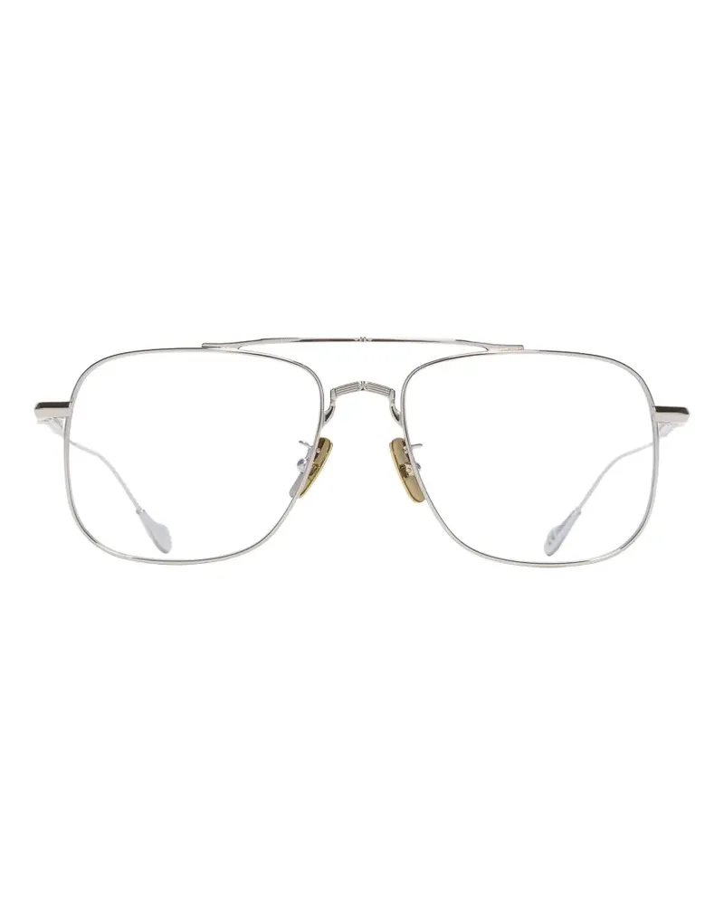 Cutler and Gross Klassische Pilotenbrille - Silber Silber