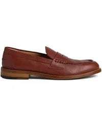 Dsquared2 Penny-Loafer aus strukturiertem Leder Braun