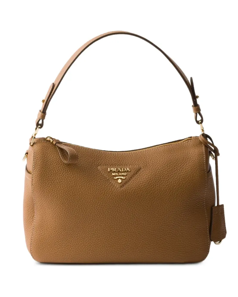 Prada Mittelgroße Schultertasche - Braun Braun