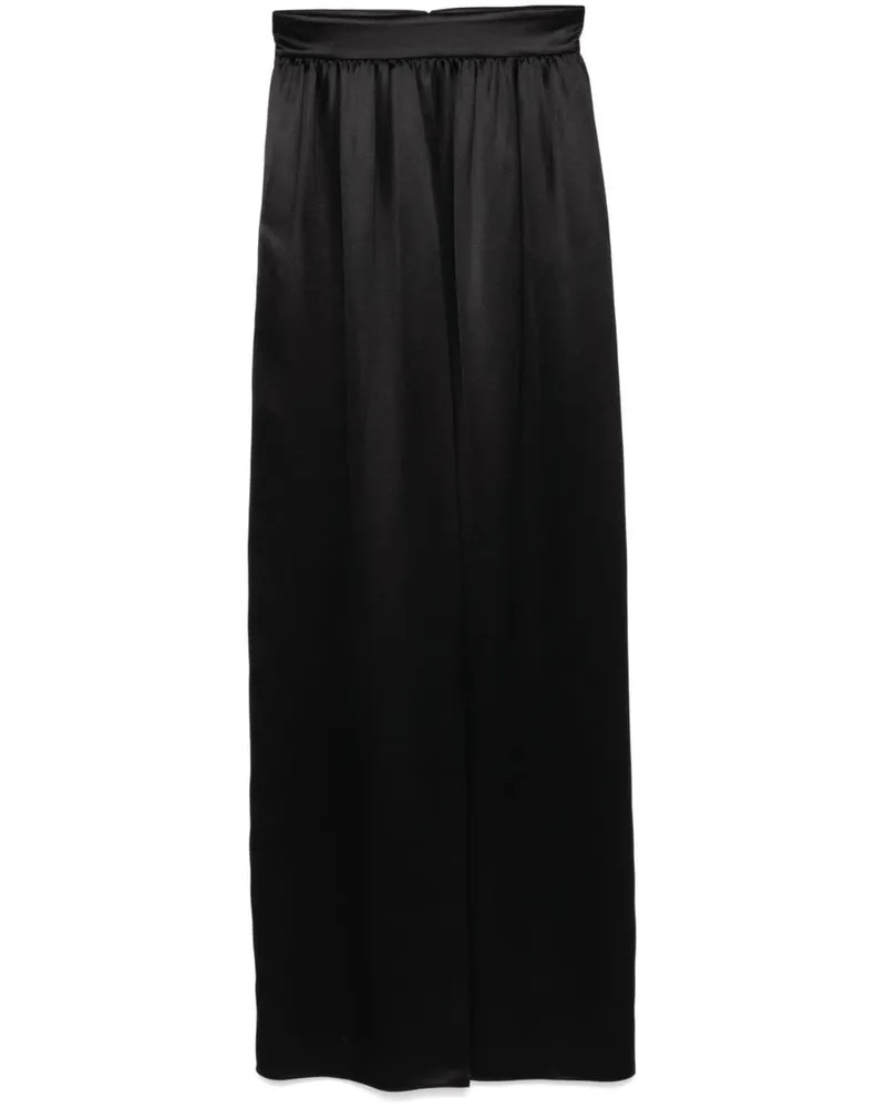 Dolce & Gabbana Maxirock aus Seide - Schwarz Schwarz